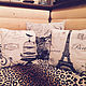 Интерьерная подушка "Paris". Подушки. Дизайн-мастерская EcoShiningHome   (eco2014). Ярмарка Мастеров.  Фото №4