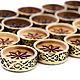 Set of backgammon chips 'Star' with bronze, 29 mm, Harutyunyan. Chips and dice. H-Present more, than a gift!. Online shopping on My Livemaster.  Фото №2