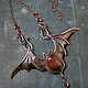 Order Necklace-brooch ' Bat'. Gala jewelry (ukrashenija). Livemaster. . Necklace Фото №3