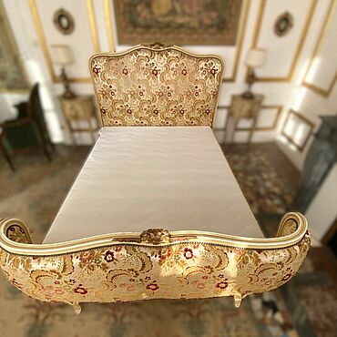 Винтаж ручной работы. Ярмарка Мастеров - ручная работа Винтаж: Старинная французская кровать Рококо Людовик XV. Handmade.