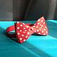Tie Mickey / bow tie red large white dots, Ties, Moscow,  Фото №1