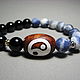 Bracelet with sodalite, agate and Ji Yin and Yang. Bead bracelet. Beautiful gifts for the good people (Alura-lights). Online shopping on My Livemaster.  Фото №2