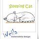 Sleeping Cat - Embroidery Machine Patterns Design (Weila Design), Embroidery tools, Moscow,  Фото №1