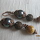 Earrings with black pearls and sandy Jasper. Earrings. Rimliana - the breath of the nature (Rimliana). Online shopping on My Livemaster.  Фото №2