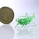 Micro glass figurine grasshopper Anton, Figurines, Moscow,  Фото №1