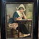 Винтаж: R.H. «Голландка за письмом», масло 1900. Картины винтажные. Антиквариат из Франции и Германии. Ярмарка Мастеров.  Фото №10