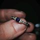 Кольцо «Skumring» с натуральным сапфиром и бриллиантовой дорожкой. Кольца. Ashenvale - Ювелирная мастерская. Ярмарка Мастеров.  Фото №4