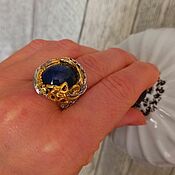 Украшения handmade. Livemaster - original item Sandra ring with natural sapphire. Handmade.