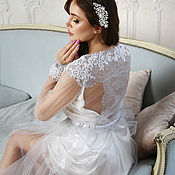 Tulle and lace boudoir dress  " Eliza"