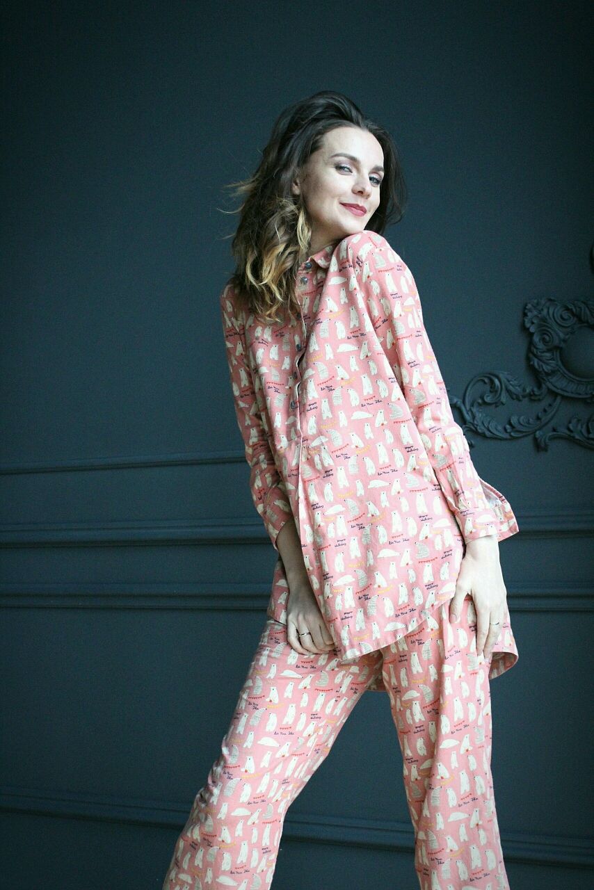 Пижама женская фланелевая