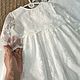 Платье для крещения девочки. Комплект для крещения. MamaCotton. Интернет-магазин Ярмарка Мастеров.  Фото №2