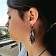 Заказать Арабески - серьги люстры длинные аметист изумруд 2 вида. Roxana Jewelry for you. Ярмарка Мастеров. . Серьги классические Фото №3