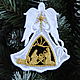 Christmas angel with Nativity scene, Christmas decorations, Moscow,  Фото №1