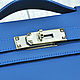 Classic mini handbag made of genuine blue leather. Classic Bag. SHOES&BAGS. My Livemaster. Фото №6