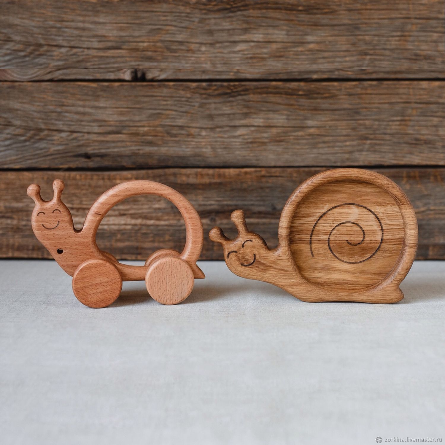 wooden play trolley