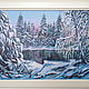 Painting Winter landscape oil Painting Winter Winter Forest at Sunset. Pictures. larashop. Online shopping on My Livemaster.  Фото №2