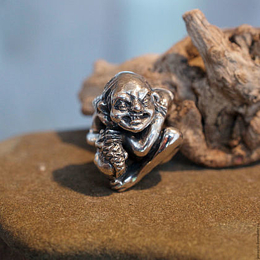 Украшения ручной работы. Ярмарка Мастеров - ручная работа Бусина "Голлум". Handmade.