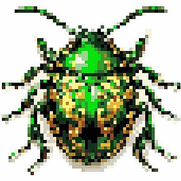 Цифровые товары ручной работы. Ярмарка Мастеров - ручная работа Схема для вышивки: Зеленый жук. Handmade.