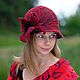 Carmen - felted hat, Hats1, Vilnius,  Фото №1