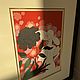 Винтаж: Эрте шелкография «Black rose», США, 1980-е. Предметы интерьера винтажные. Lea. Ярмарка Мастеров.  Фото №4
