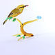 Composition - one Oriole on branch, Figurines, Moscow,  Фото №1