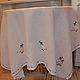 Linen tablecloth ' Czech geese', Tablecloths, Ramenskoye,  Фото №1