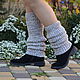  Fashionable High Leg Warmers stockings down with wool. Leg warmers. Down shop (TeploPuha34). My Livemaster. Фото №5