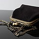 Bag with clasp: Black leather handbag in retro style. Clasp Bag. Olga'SLuxuryCreation. My Livemaster. Фото №4