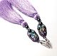 Tassels earrings 'Lilac spring fragrance'. Tassel earrings. Ludmila (Ludmila-biser) (Ludmila-biser). Online shopping on My Livemaster.  Фото №2