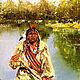 Oil painting Indian. Pictures. Zabaikalie. Online shopping on My Livemaster.  Фото №2