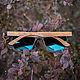 "Classic+ Blue" от Timbersun, деревянные солнцезащитные очки. Очки. Уникальные аксессуары Timbersun. Ярмарка Мастеров.  Фото №7