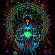 Order Светящееся психоделическое полотно "Crystal Wizard". Fractalika. Livemaster. . Subculture Attributes Фото №3