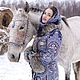 Зимнее пальто "Рождественские гулянья". Пальто. Алёна. Ярмарка Мастеров.  Фото №4
