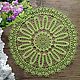 Crochet napkin of light green color ( d 31 cm ), Doilies, Ryazan,  Фото №1