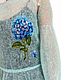 Order Women's jumper Hydrangea, kid mohair, felting, flowers, wool painting. SIBERIA COOL (knitting & painting) (Siberia-Cool). Livemaster. . Jumpers Фото №3