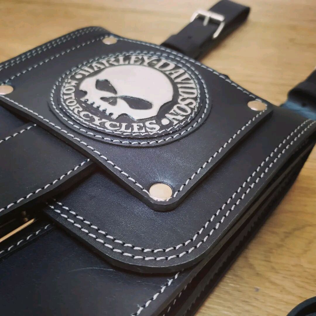 Кожаный подсумок Harley Davidson Харлей Дэвидсон купить в интернет ...