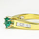 18K Dark Green Round Emerald Engagement Ring, Colombian Emerald Weddin. Rings. JR Colombian Emeralds (JRemeralds). Online shopping on My Livemaster.  Фото №2