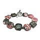 Rhodochrosite/Pyrite bracelet. Made of natural stones, the castle from Anna Chernykh. Bead bracelet. The final touch. My Livemaster. Фото №4