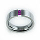 Order Titanium ring with a band of stones. asgdesign. Livemaster. . Rings Фото №3