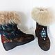 Felted boots. Boots.Boots on the sole 'Avtoledi'. Felt boots. wool gifts. My Livemaster. Фото №4