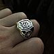 Ring, Star of Russia with Rotifer, male. Folk decorations. h-a-n--t-e-r. My Livemaster. Фото №4