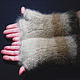 Woman's knitted fingerless gloves Seven colors of Leo. Mitts. Warm Yarn. My Livemaster. Фото №4