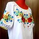 Order Women's embroidered blouse 'Summer bouquet' LR2-251. babushkin-komod. Livemaster. . Blouses Фото №3