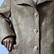 Felted Beige coat. Coats. silk wool. My Livemaster. Фото №4