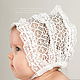 Order The lace cap white. flax&lace. Livemaster. . Mutch Фото №3