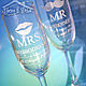 Свадебные бокалы для шампанского с гравировкой, Бокалы свадебные, Димитровград,  Фото №1
