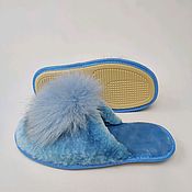 Обувь ручной работы handmade. Livemaster - original item Women`s Slippers made of Australian sheepskin fur. Handmade.
