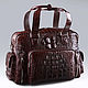 Sports, travel bag made of crocodile leather IMA0634VK1, Travel bag, Moscow,  Фото №1