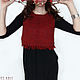 'Bordeaux' Women's knitted vest wine color. Vests. CUTE-KNIT by Nata Onipchenko. My Livemaster. Фото №4