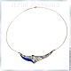 Necklace. Lapis Lazuli, Charoite, Mother Of Pearl. Mosaic from natural stones. Necklace. ARIEL - MOSAIC. Online shopping on My Livemaster.  Фото №2